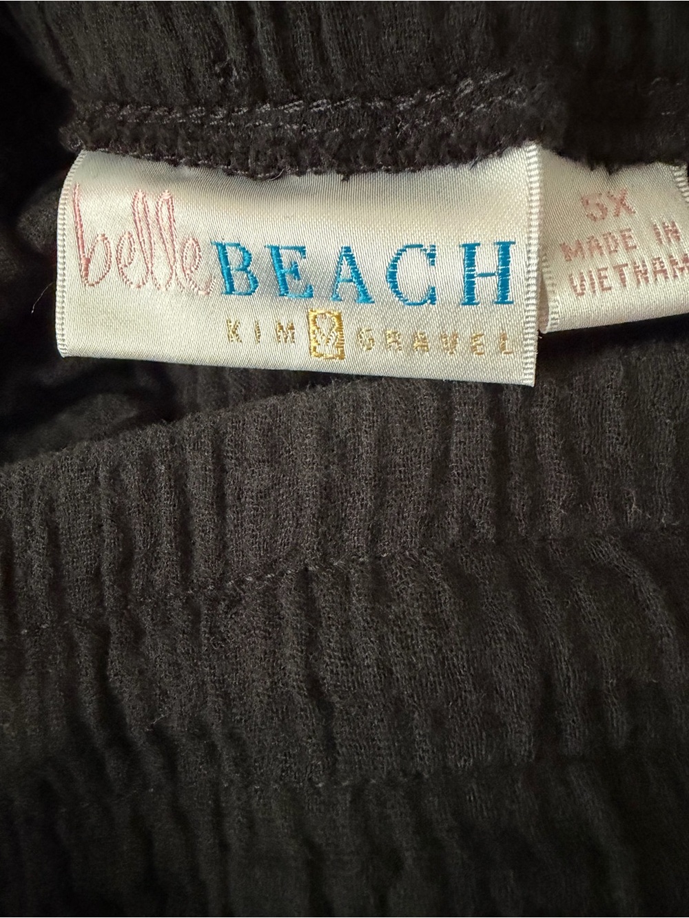 Belle Beach by Kim Gravel Size 5X Black Gauze Pants - Picture 5 of 6